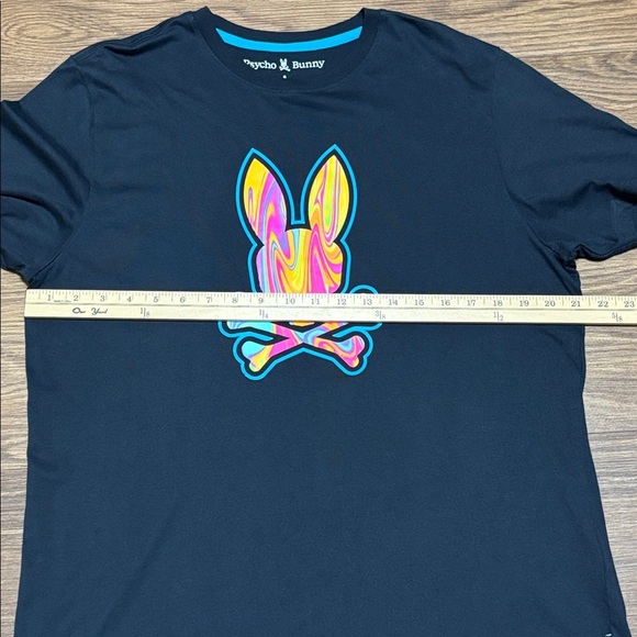 Psycho Bunny Black Tee with Vibrant Graphic - Picture 3 of 5